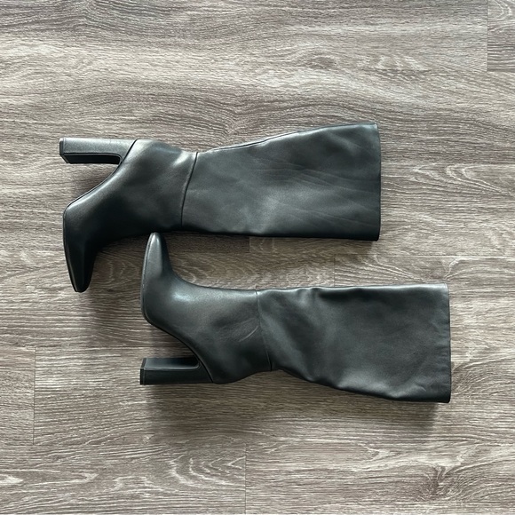 Steve Madden ARCHERS Black Leather Boots - Picture 6 of 13